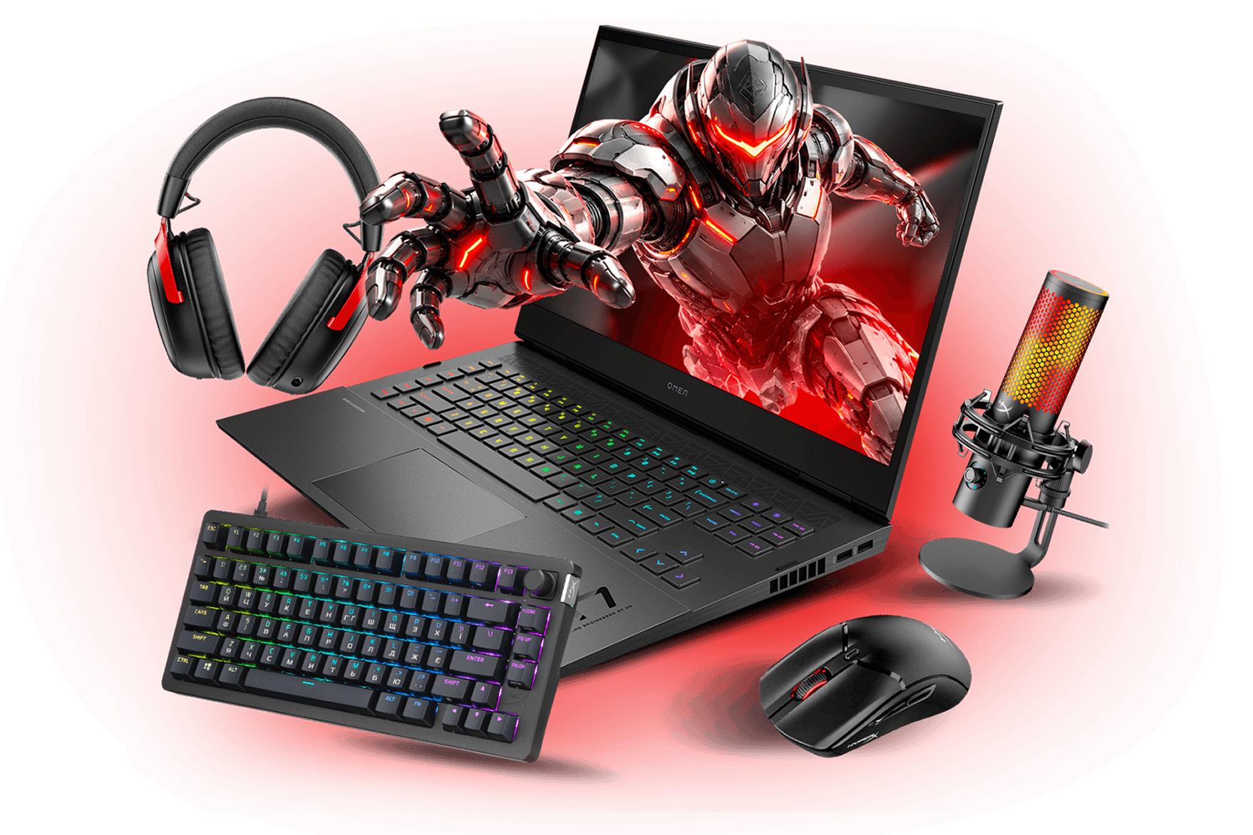 Ноутбук HP OMEN та геймерські девайси HyperX